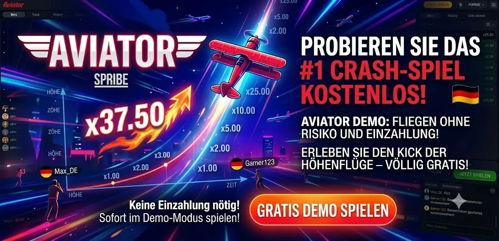 Aviator Demo Modus Screenshot